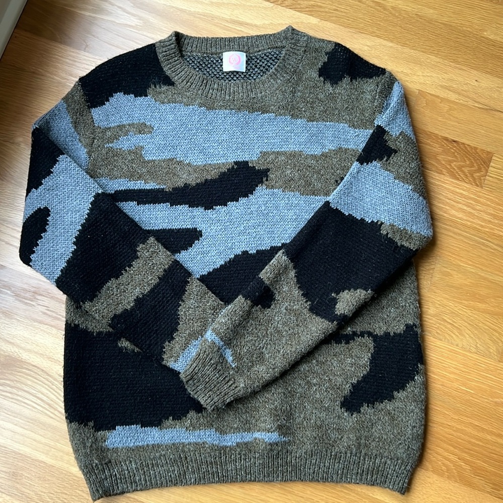 Camo sweater
